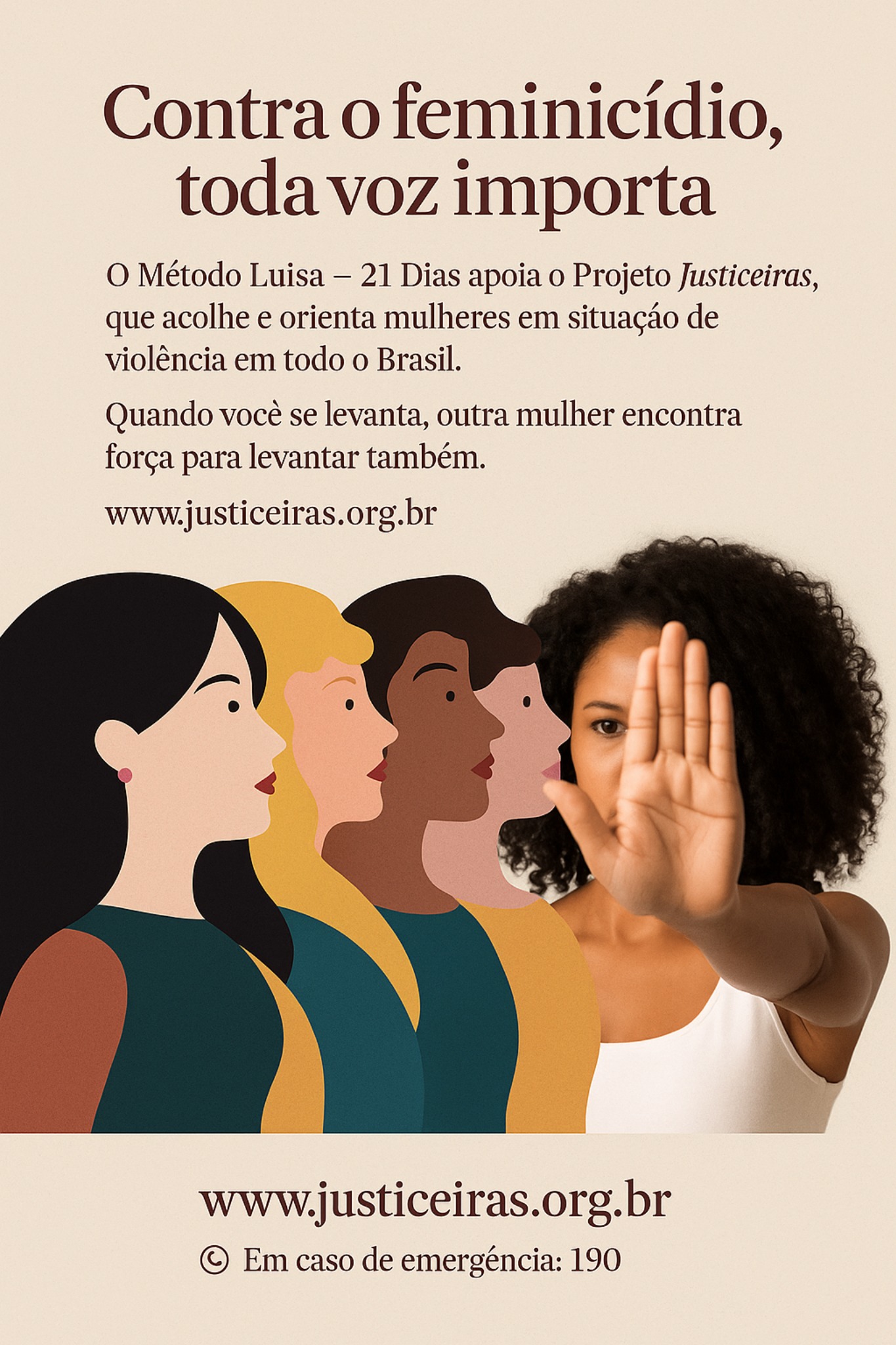 Imagem do projeto Justiceiras contra o feminicídio